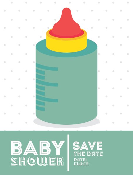 婴儿淋浴设计图片下载