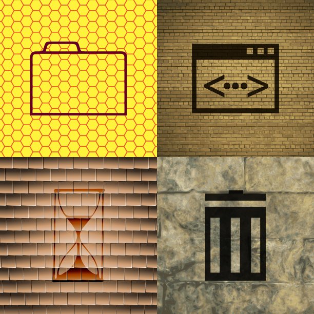 一组抽象背景与不同的网页图片下载