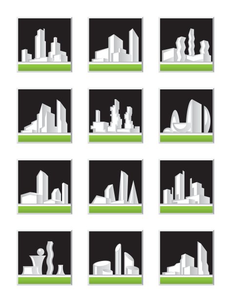 现代建筑组图片下载