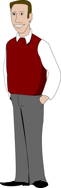 穿着毛衣的年轻老师图片下载