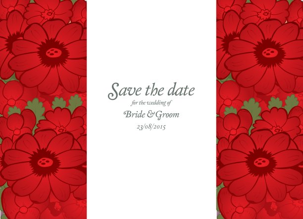 保存日期婚礼请柬模板图片下载