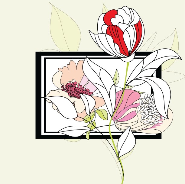 花的框架图片下载