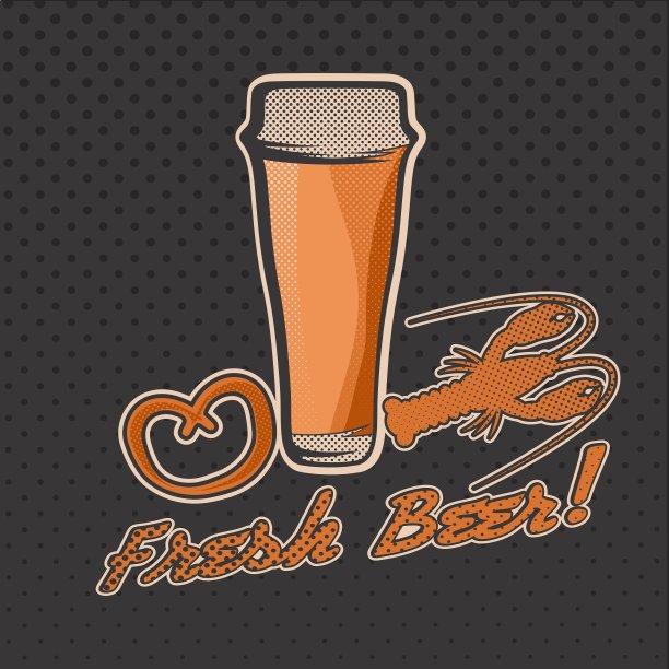 一杯复古啤酒图片下载