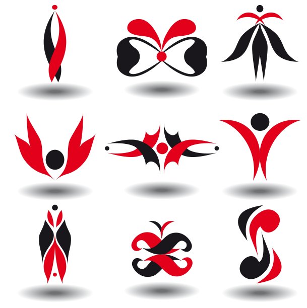 一组抽象的设计元素图片下载