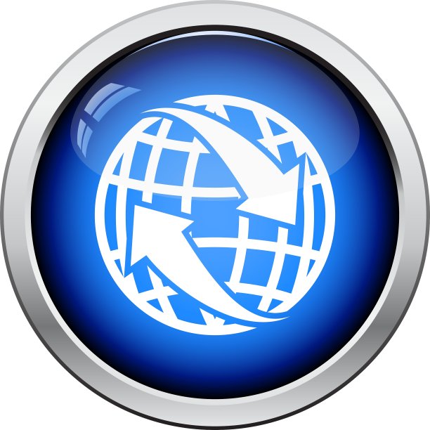 带有箭头图标的地球仪图片下载