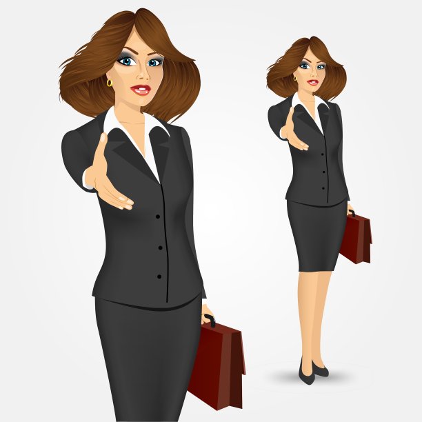 女商人握手图片下载