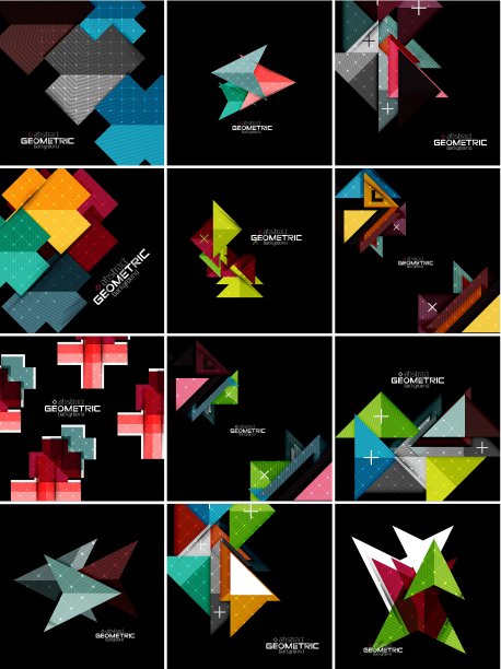 几何横幅集图片下载