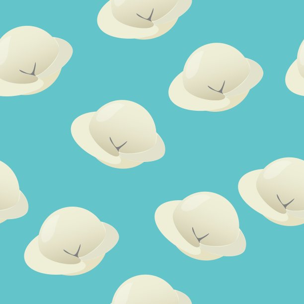 蓝色背景上的饺子图片下载