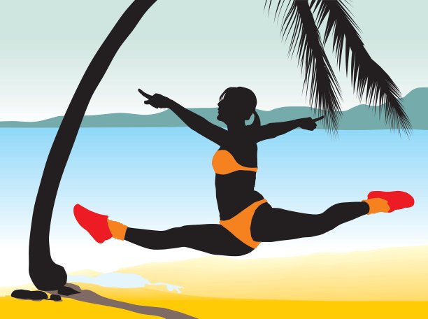 女孩跳图片下载