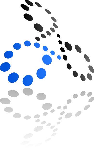 具有弯曲透视效果的抽象符号图片下载