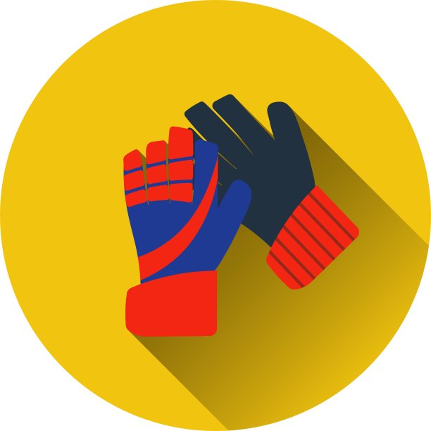 足球守门员的图标手套图片下载