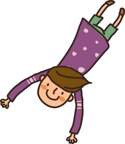 男孩飞行的侧视图图片下载