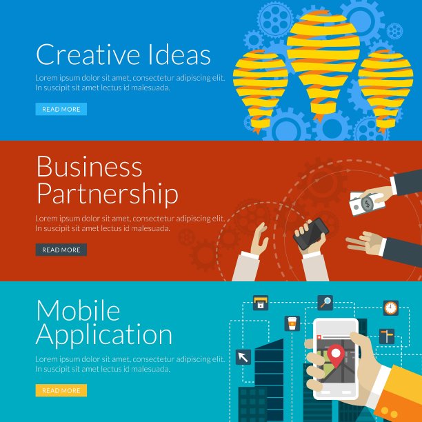 平面设计理念为创意企业提供创意图片下载