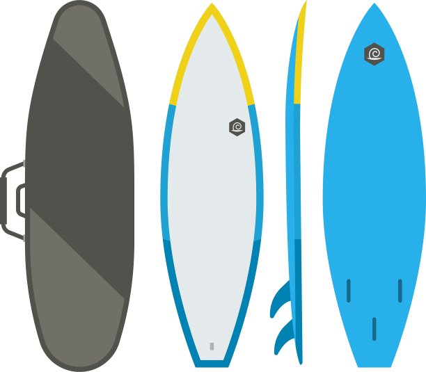 冲浪板组图片下载