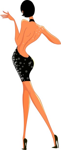 女人的后视图图片下载