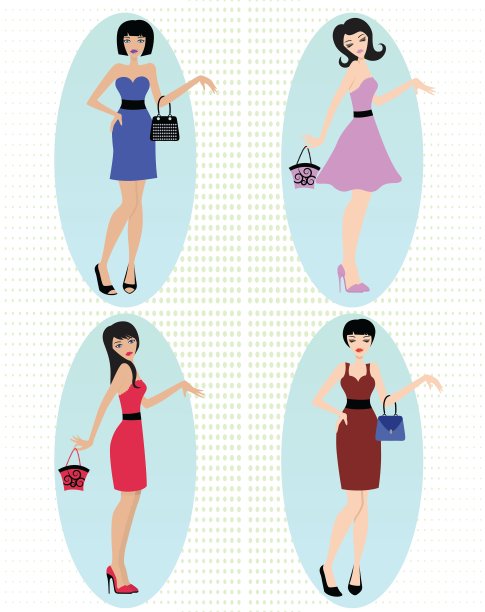 时尚的女孩图片下载