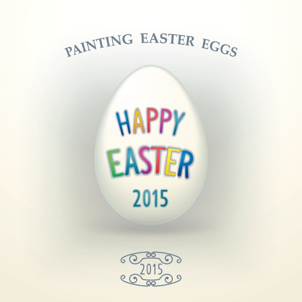 白色的复活节彩蛋图片下载