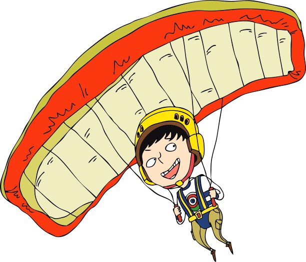 男孩玩降落伞的特写图片下载