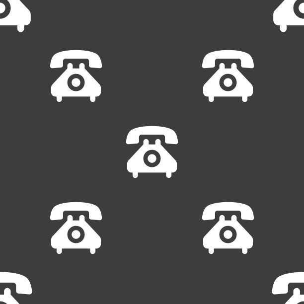 复古手机图标标志无缝模式图片下载