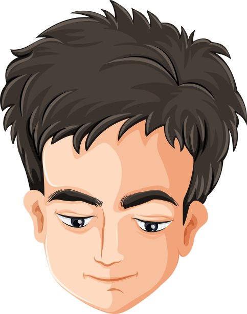 一个悲伤的人的头图片下载