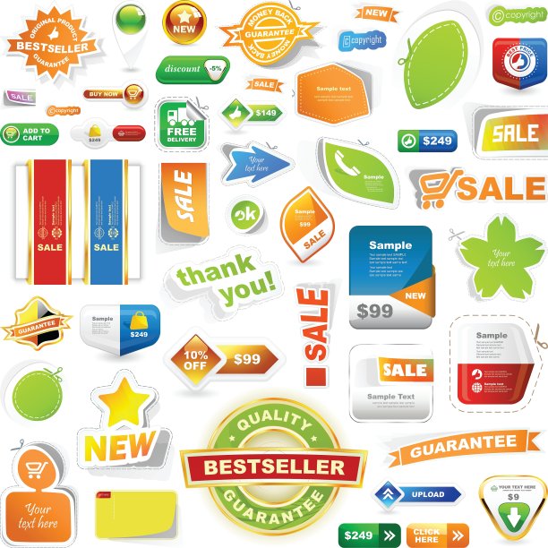 多种销售设计元素图片下载