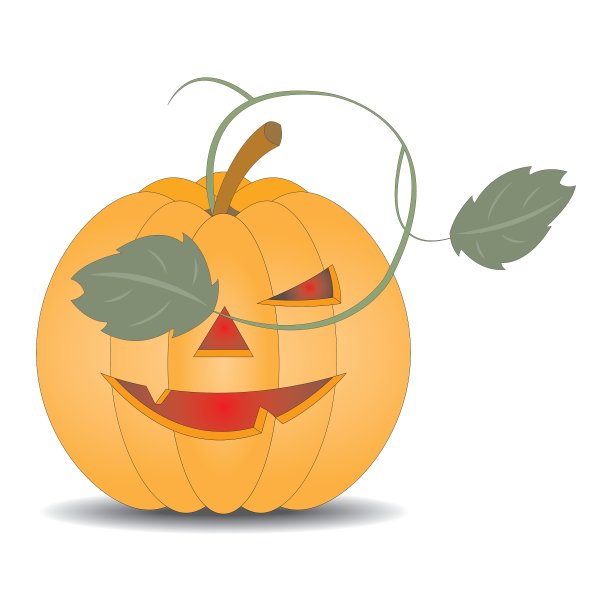 白色背景上的万圣节南瓜图片下载