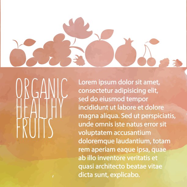 彩色水果模板在平面设计st图片下载