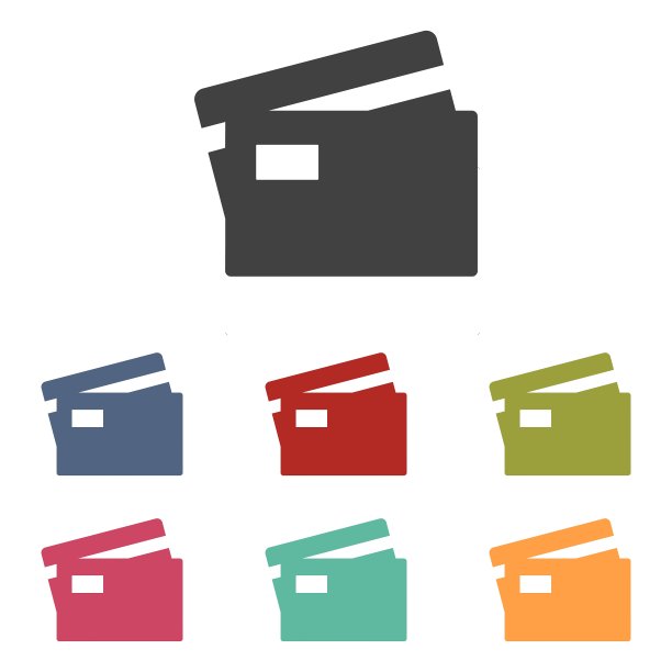 信用卡图标集图片下载