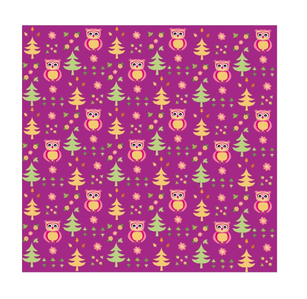 无缝复古彩色猫头鹰鸟图案的孩子图片下载