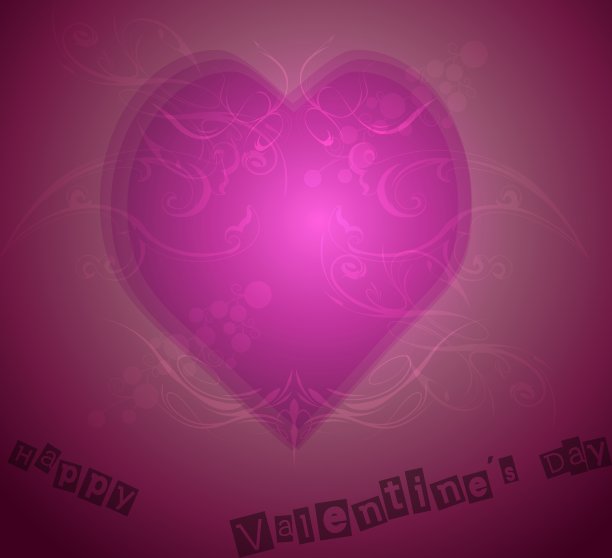 粉红色的心形状与背景图片下载