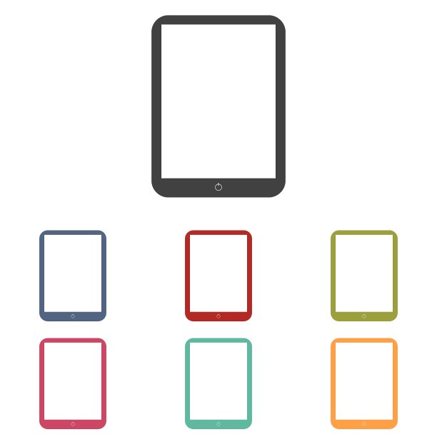 电脑平板电脑图标集图片下载