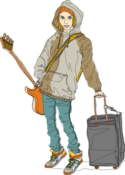 男人站立的特写图片下载