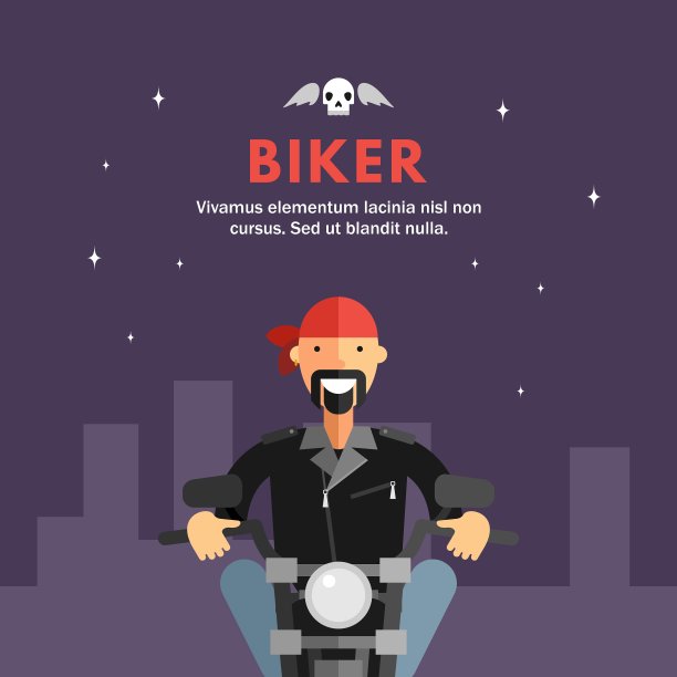 骑摩托车的人骑摩托车穿过城市的街道图片下载