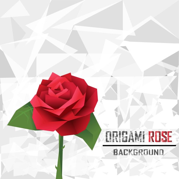 折纸玫瑰图片下载