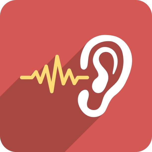 听扁圆形方形图标与长阴影图片下载