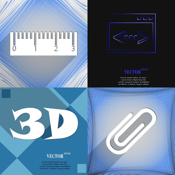 一组抽象背景与不同的网页图片下载