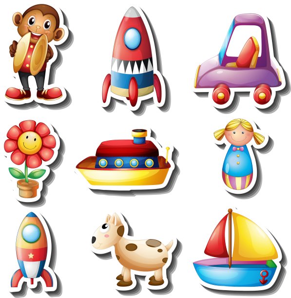 贴纸玩具套装图片下载