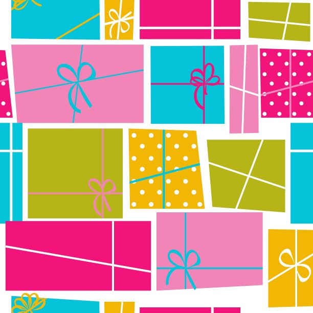 礼品盒假日无缝模式背景图片下载