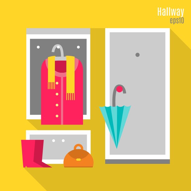 平面风格的走廊图片下载