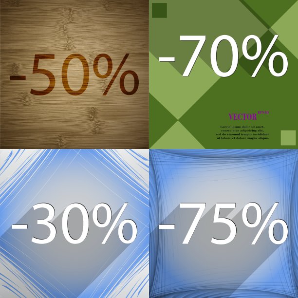 一套抽象的背景和利息贴现图片下载