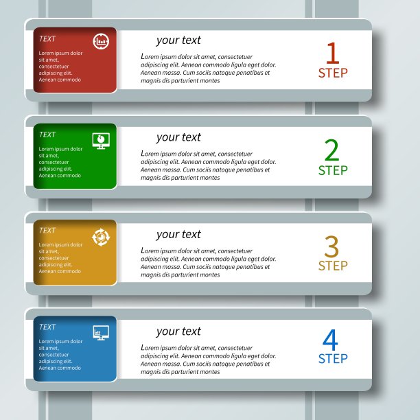 摘要三维纸张信息图图片下载