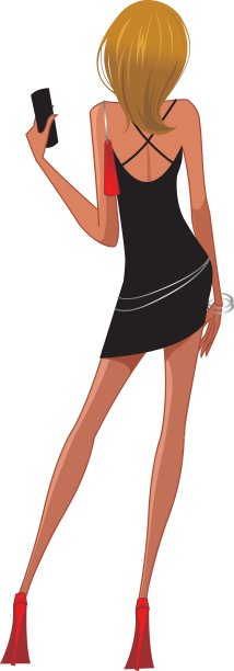 身着晚装的女人图片下载