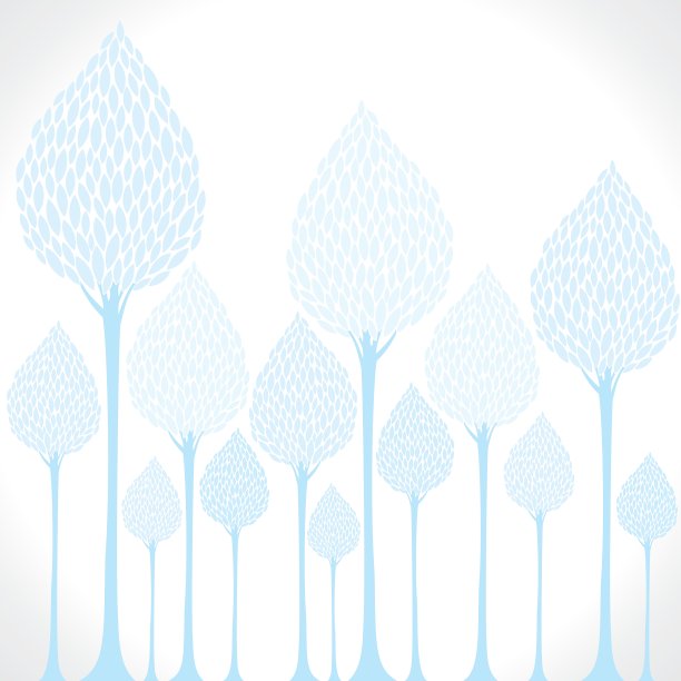 创意蓝树背景图片下载