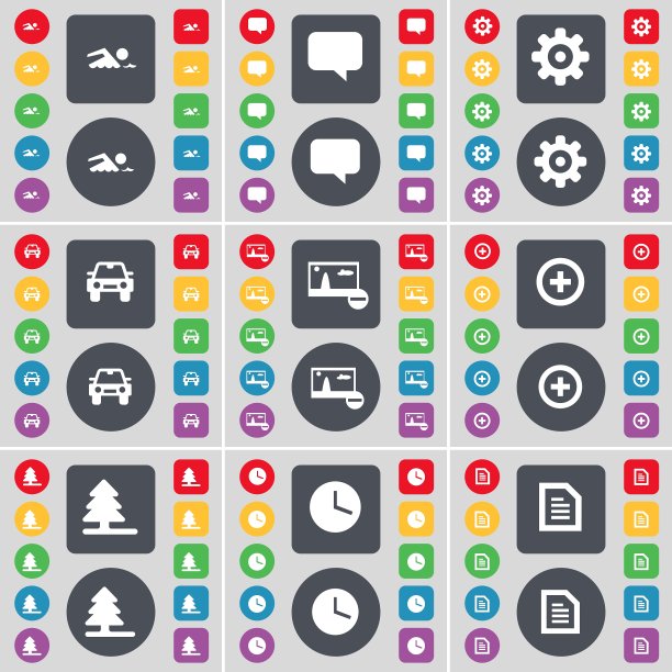 游泳聊天泡泡齿轮汽车图片加枞树图片下载