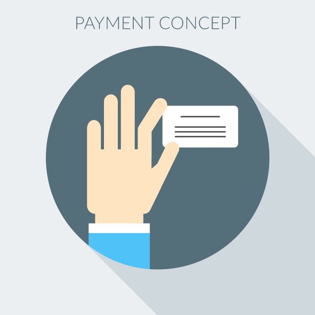 付款概念手给发票平面设计图片下载