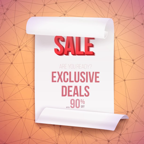 大销售纸带横幅线框图片下载