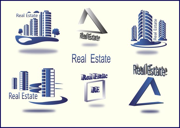 一套图标房地产图片下载