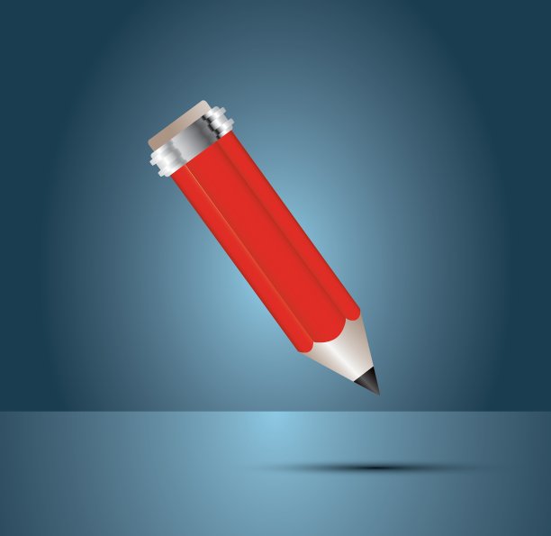 红色的铅笔图片下载