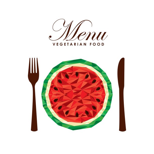 菜单素食设计图片下载
