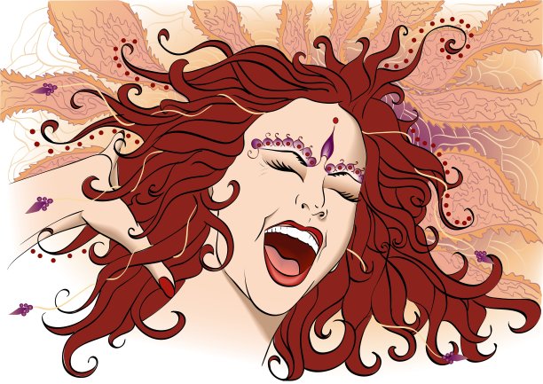 尖叫的女孩图片下载